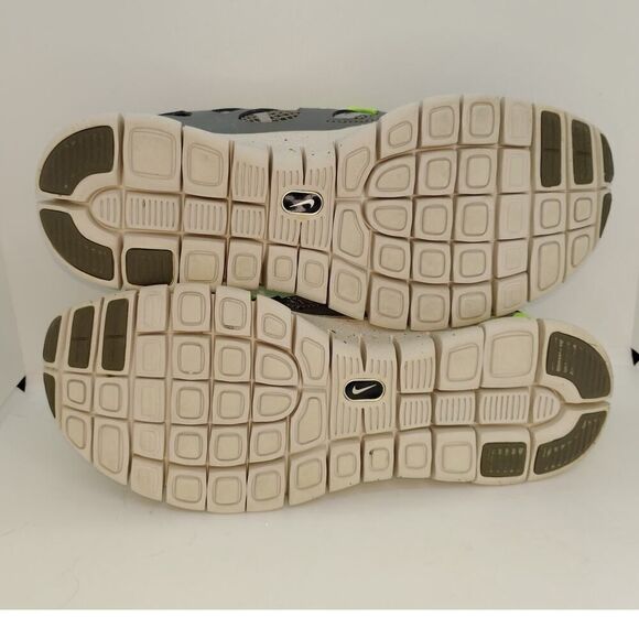 Nike Free Run 2 Womens Pre-owned Gray/Neon Green Running Sneakers - sz. 9 1/2 - Picture 6 of 7